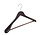 Mantel / kostuumhanger (geknikt) beukenhout wenge gebeitst met schouderverbreding en anti-slip broeklat