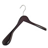 Mantel / kostuumhanger beukenhout wenge gebeitst met schouderverbreding, 41 cm Mantel / kostuumhanger beukenhout wenge gebeitst met schouderverbreding, 41 cm