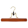 Trouser clip beech wood cherry stained with brass hook and felt insert, 27 cm Trouser clip beech wood cherry stained with brass hook and felt insert, 27 cm