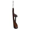 Mantel / kostuumhanger beukenhout walnoten gebeitst met schouderverbreding en anti-slip broeklat, 38 cm Mantel / kostuumhanger beukenhout walnoten gebeitst met schouderverbreding en anti-slip broeklat, 38 cm
