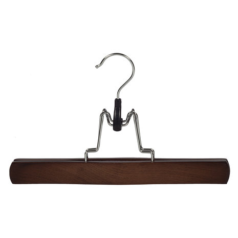 Broekklem beukenhout walnoten gebeitst met vilt inlage