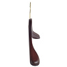Mantel / kostuumhanger beukenhout mahonie gebeitst met messinghaak en schouderverbreding, 38 cm Mantel / kostuumhanger beukenhout mahonie gebeitst met messinghaak en schouderverbreding, 38 cm