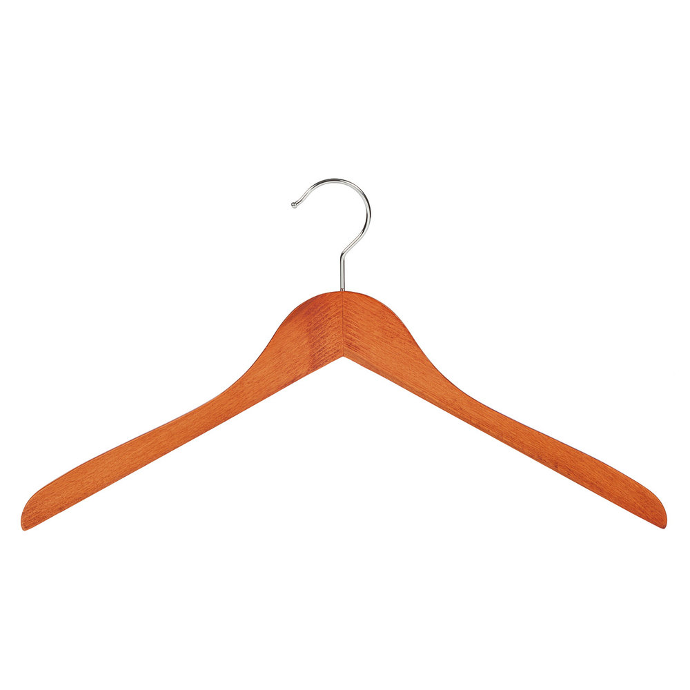 Blouse / shirthanger (geknikt) beukenhout kersen gebeitst