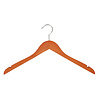 Blouse / shirthanger beukenhout kersen gebeitst met rokinkepingen, 38 cm Blouse / shirthanger beukenhout kersen gebeitst met rokinkepingen, 38 cm