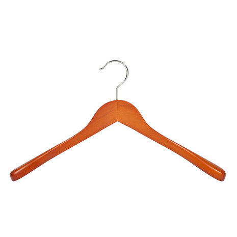 DE KLEDINGHANGER GIGANT Mantel / kostuumhanger (geknikt) beukenhout kersen gebeitst met schouderverbreding DE KLEDINGHANGER GIGANT Mantel / kostuumhanger (geknikt) beukenhout kersen gebeitst met schouderverbreding