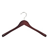 Mantel / kostuumhanger beukenhout mahonie gebeitst met schouderverbreding, 38 cm Mantel / kostuumhanger beukenhout mahonie gebeitst met schouderverbreding, 38 cm