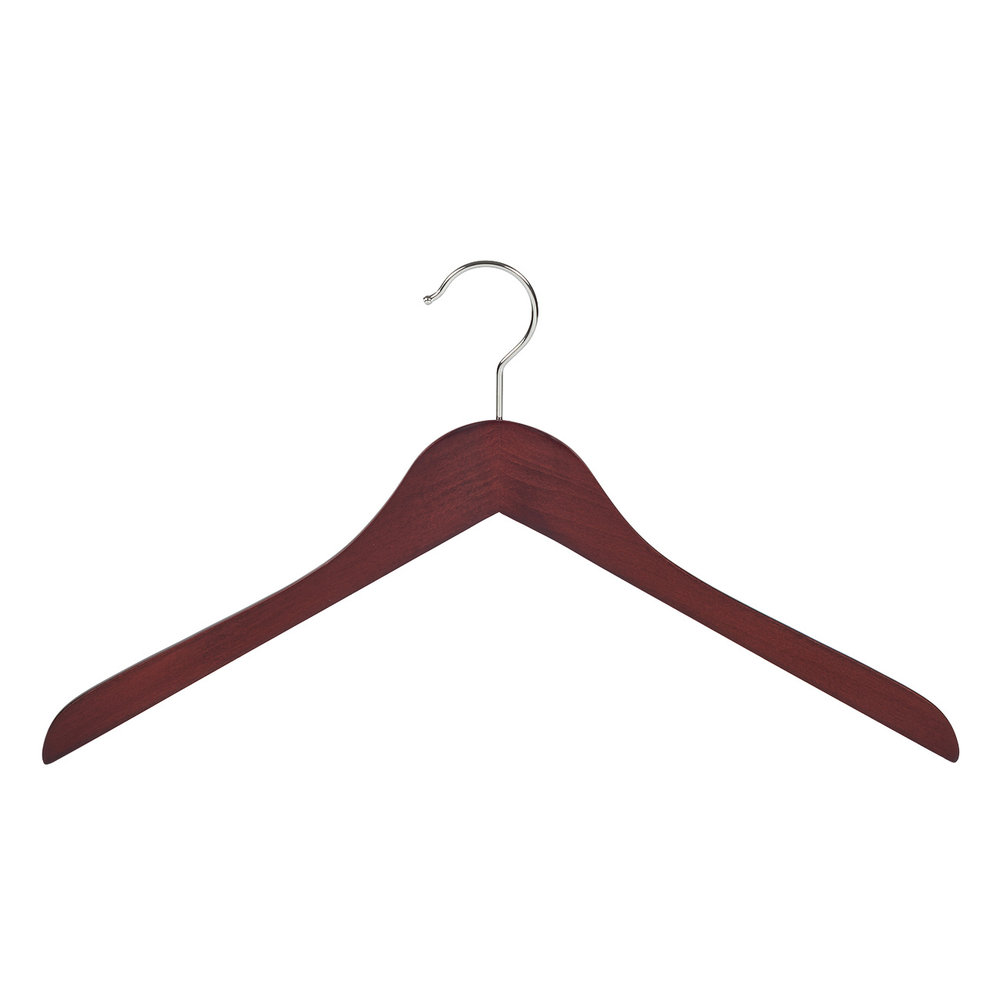 Blouse / shirthanger (geknikt) beukenhout mahonie gebeitst