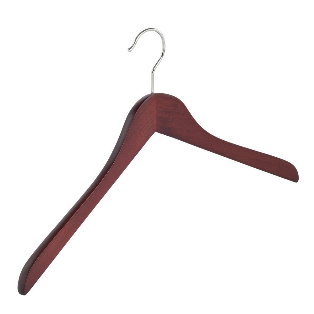 Blouse / shirthanger (geknikt) beukenhout mahonie gebeitst