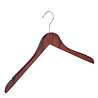 Blouse / shirt hanger beech wood mahogany stained stained with skirt notches, 38 cm Blouse / shirt hanger beech wood mahogany stained stained with skirt notches, 38 cm