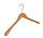 Mantel / kostuumhanger (geknikt) beukenhout naturel gelakt met schouderverbreding