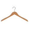 Blouse / shirthanger beukenhout naturel gelakt met rokinkepingen, 44 cm Blouse / shirthanger beukenhout naturel gelakt met rokinkepingen, 44 cm