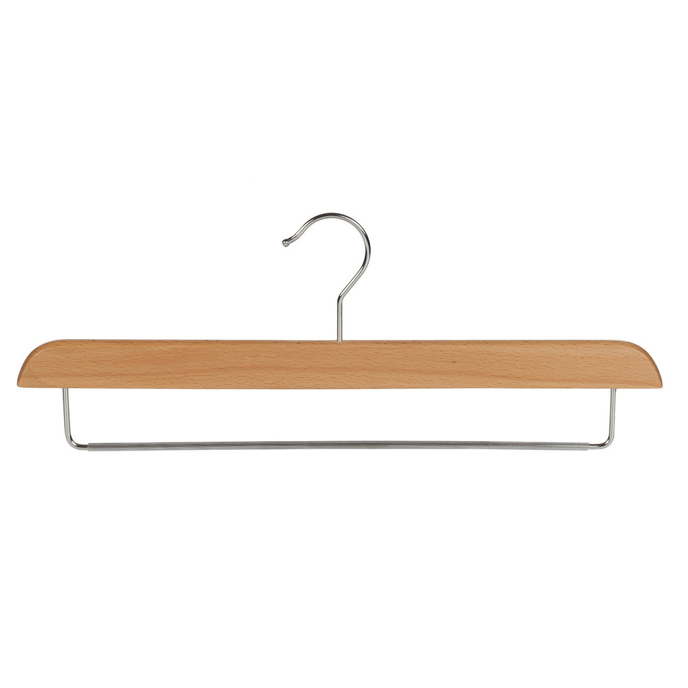 DE KLEDINGHANGER GIGANT Broekhanger beukenhout naturel gelakt met anti-slip broeklat DE KLEDINGHANGER GIGANT Broekhanger beukenhout naturel gelakt met anti-slip broeklat