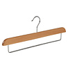 Skirt / trouser hanger beech wood natural lacquered with non-slip trouser bar, 40 cm Skirt / trouser hanger beech wood natural lacquered with non-slip trouser bar, 40 cm