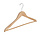 Blouse / shirthanger (vlak) lotushout naturel gelakt met anti-slip broeklat
