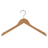 Blouse / shirthanger lotushout naturel gelakt met rokinkepingen, 44 cm Blouse / shirthanger lotushout naturel gelakt met rokinkepingen, 44 cm
