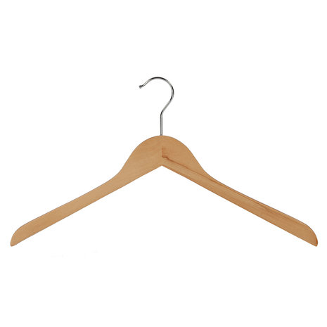 DE KLEDINGHANGER GIGANT Blouse / shirthanger (geknikt) lotushout naturel gelakt DE KLEDINGHANGER GIGANT Blouse / shirthanger (geknikt) lotushout naturel gelakt