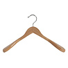 De Kledinghanger Gigant Mantel / kostuumhanger lotushout naturel gelakt met schouderverbreding, 44 cm