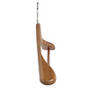 De Kledinghanger Gigant Mantel / kostuumhanger lotushout naturel gelakt met schouderverbreding en anti-slip broeklat, 44 cm