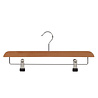 Rok / broekhanger lotushout naturel gelakt met knijpers, 40 cm