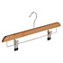 Rok / broekhanger lotushout naturel gelakt met anti-slip knijpers Rok / broekhanger lotushout naturel gelakt met anti-slip knijpers