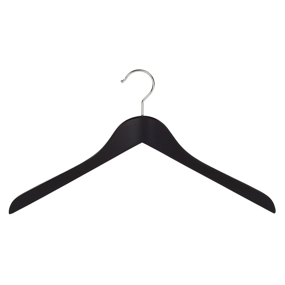 DE KLEDINGHANGER GIGANT Blouse / shirthanger (geknikt) lotushout zwart gelakt DE KLEDINGHANGER GIGANT Blouse / shirthanger (geknikt) lotushout zwart gelakt