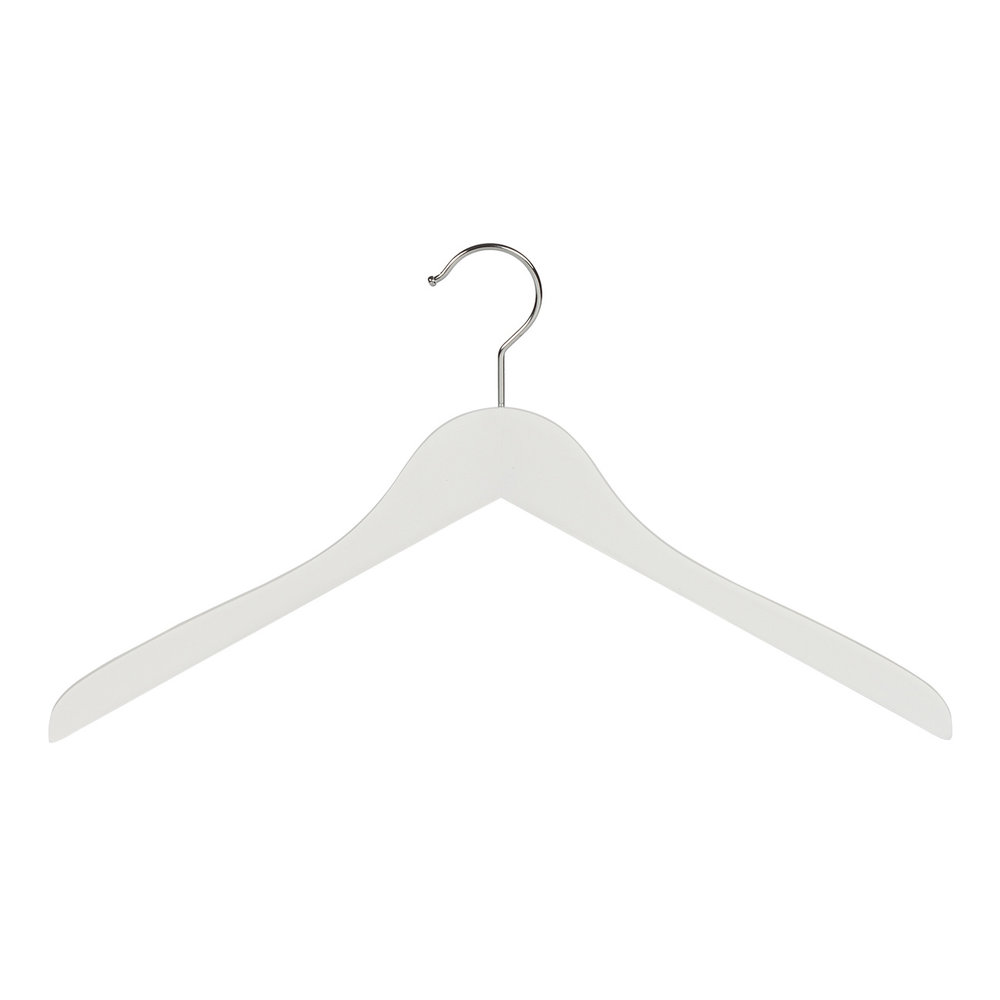 DE KLEDINGHANGER GIGANT Blouse / shirthanger lotushout wit gelakt DE KLEDINGHANGER GIGANT Blouse / shirthanger lotushout wit gelakt