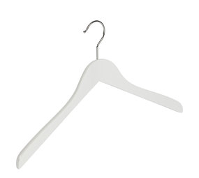 Blouse / shirthanger lotushout wit gelakt, 44 cm