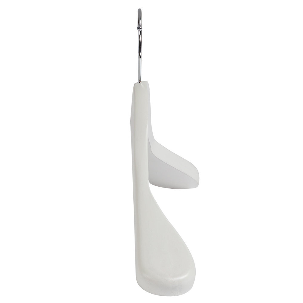 DE KLEDINGHANGER GIGANT Jashanger lotushout wit gelakt met schouderverbreding, 44 cm