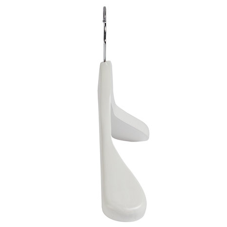 DE KLEDINGHANGER GIGANT Jashanger lotushout wit gelakt met schouderverbreding, 44 cm