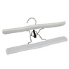 Broekklem lotushout wit gelakt met vilt inlage, 27 cm Broekklem lotushout wit gelakt met vilt inlage, 27 cm