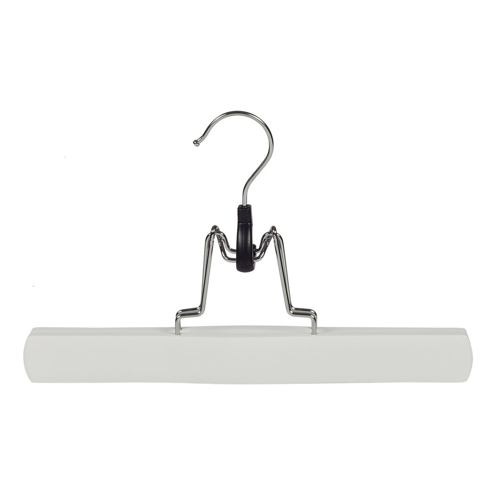 Broekklem lotushout wit gelakt, 27 cm