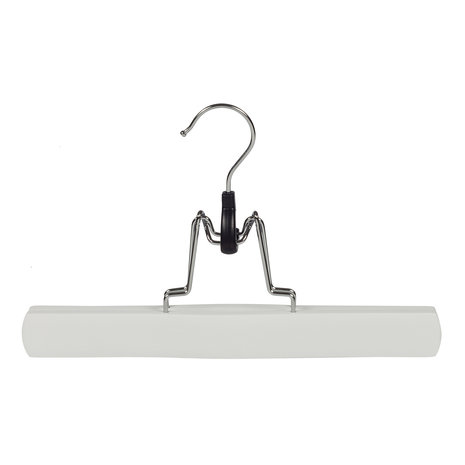 Broekklem lotushout wit gelakt, 27 cm