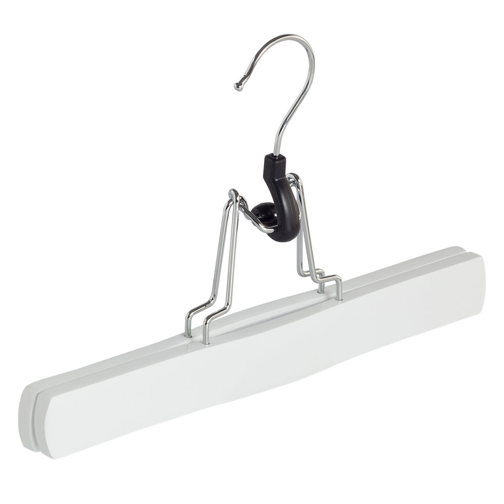 Broekklem lotushout wit gelakt met vilt inlage