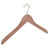 Blouse / shirthanger cederhout ongelakt met messinghaak en rokinkepingen, 45 cm Blouse / shirthanger cederhout ongelakt met messinghaak en rokinkepingen, 45 cm
