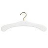 DE KLEDINGHANGER GIGANT Garderobehanger beukenhout wit gelakt met messinghaak DE KLEDINGHANGER GIGANT Garderobehanger beukenhout wit gelakt met messinghaak