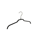 Blouse / shirthanger (vlak) metaal met zwarte anti-slip coating