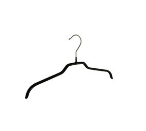 Blouse / shirthanger (vlak) metaal met zwarte anti-slip coating Blouse / shirthanger (vlak) metaal met zwarte anti-slip coating