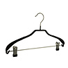 Mantel / kostuumhanger metaal met anti-slip knijpers, schouderverbreding en zwarte anti-slip coating, 40 cm Mantel / kostuumhanger metaal met anti-slip knijpers, schouderverbreding en zwarte anti-slip coating, 40 cm