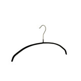 Blouse / shirthanger (vlak) metaal met zwarte anti-slip coating