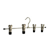 Skirt / Trouser hanger metal chrome plated with (4) non-slip (black) maxi-clips, 50 cm Skirt / Trouser hanger metal chrome plated with (4) non-slip (black) maxi-clips, 50 cm