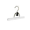 Broekklem metaal met witte anti-slip coating, 26 cm Broekklem metaal met witte anti-slip coating, 26 cm
