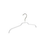 Blouse / shirthanger (vlak) metaal met witte anti-slip coating