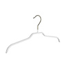 DE KLEDINGHANGER GIGANT Blouse / shirthanger (vlak) metaal met witte anti-slip coating DE KLEDINGHANGER GIGANT Blouse / shirthanger (vlak) metaal met witte anti-slip coating