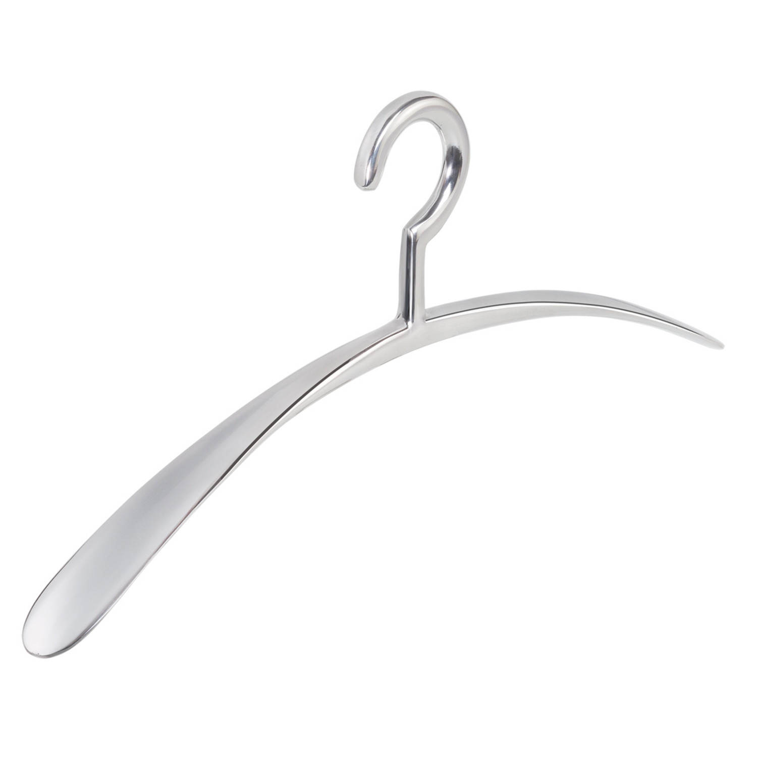 Gom agitatie ozon Garderobehanger "Apollo" aluminium, 45 cm - De Kledinghanger Gigant