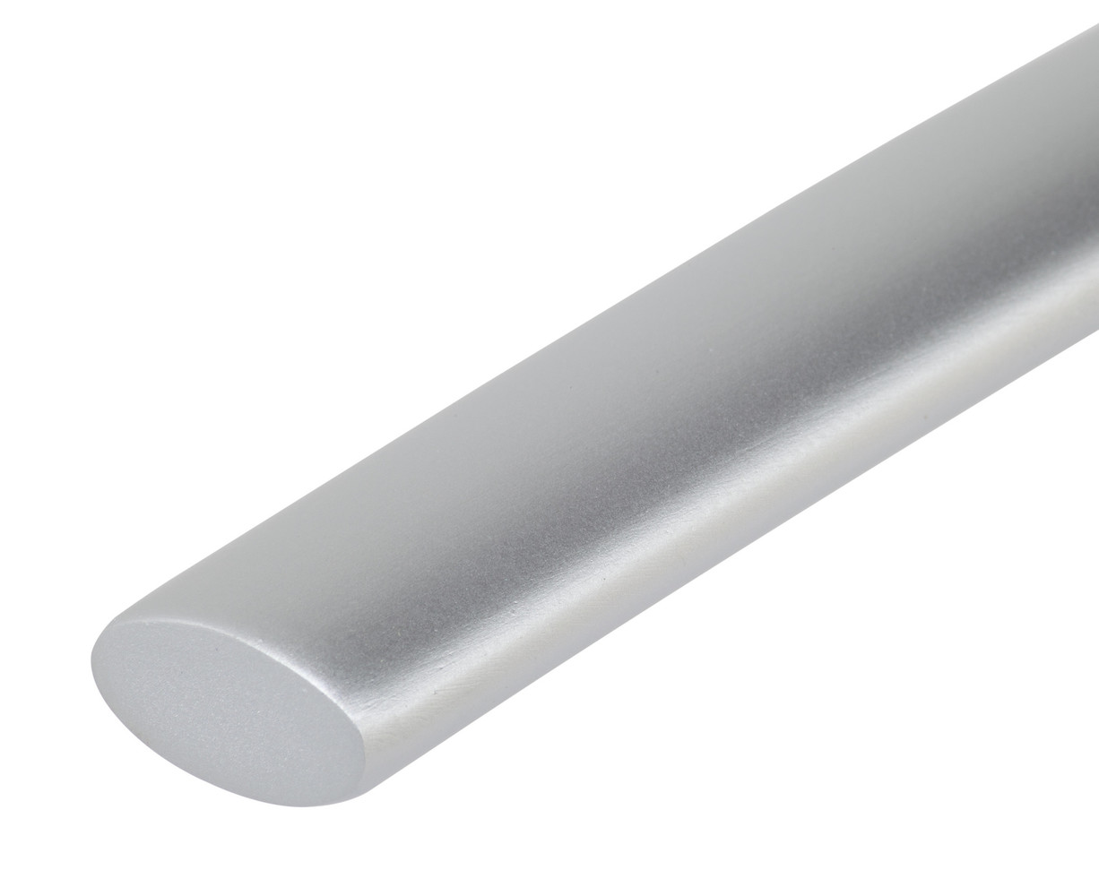 Garderobehanger "Loft" aluminium met messinghaak Garderobehanger "Loft" aluminium met messinghaak