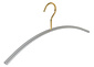 Garderobehanger "Loft" aluminium met messinghaak