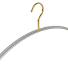 DE KLEDINGHANGER GIGANT Garderobehanger "Loft" aluminium met messinghaak DE KLEDINGHANGER GIGANT Garderobehanger "Loft" aluminium met messinghaak