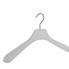 DE KLEDINGHANGER GIGANT Mantel / kostuumhanger (gebogen) kunststof frosted met schouderverbreding DE KLEDINGHANGER GIGANT Mantel / kostuumhanger (gebogen) kunststof frosted met schouderverbreding