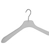 Coat / costume hanger plastic frosted with broad shoulders, 42 cm Coat / costume hanger plastic frosted with broad shoulders, 42 cm