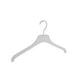 Blouse / shirthanger (vlak) kunststof frosted